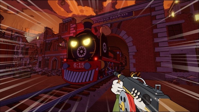 Chapter 1, Rubbleton: The 6:15 express bursts out of the tunnel
