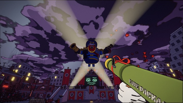 Chapter 1, Rubbleton: Major Disaster drops in through the searchlights